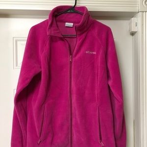 Columbia pink fleece size large women’s